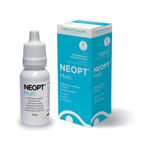 NEOPT MULTI 15ml - Solution Ophtalmique Lubrifiante - Sécheresse, Irritations et Fatigue Oculaire