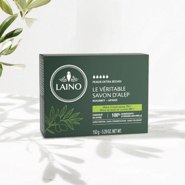 LAINO le Véritable Savon d' Alep 150g - Peaux Très Sèches