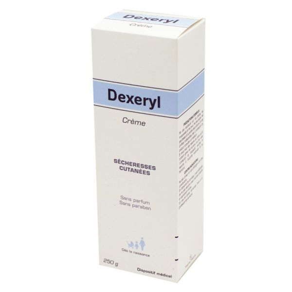 DEXERYL Crème Sécheresses Cutanées 250g Visage et Corps - Dès la naissance - Sans Parfum, sans Paraben