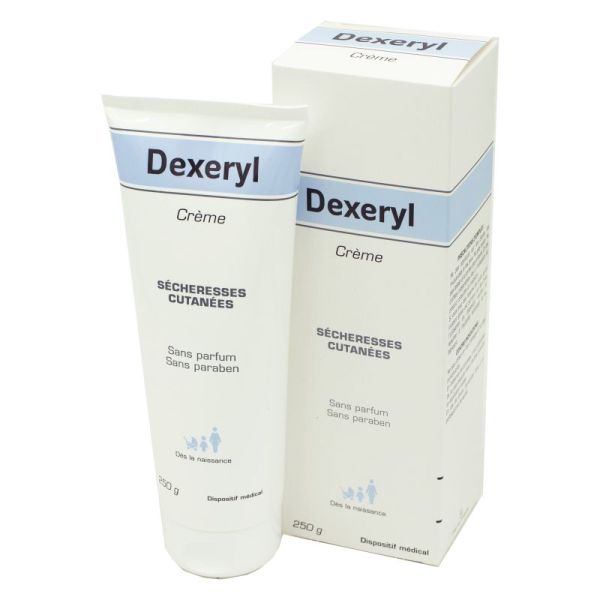 DEXERYL Crème Sécheresses Cutanées 250g Visage et Corps - Dès la naissance - Sans Parfum, sans Paraben