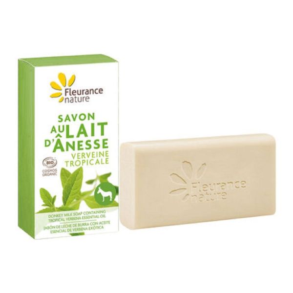 FLEURANCE NATURE BIO Coffret 5 Savons au Lait d' Anesse 5x 100g - 5 Senteurs Différentes