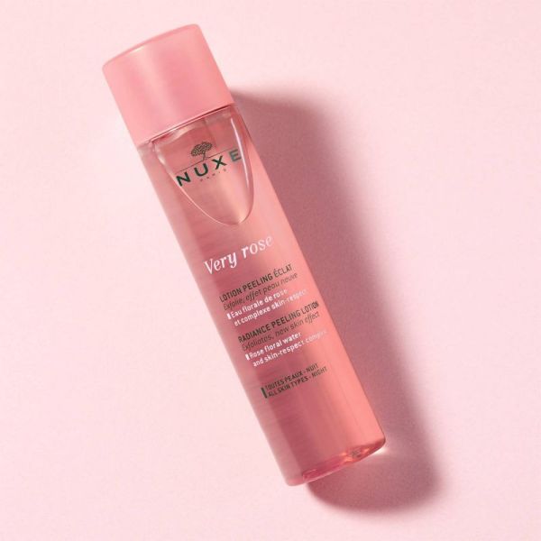 NUXE VERY ROSE Lotion Peeling Eclat 150ml - Soin Visage, Peaux Sensibles