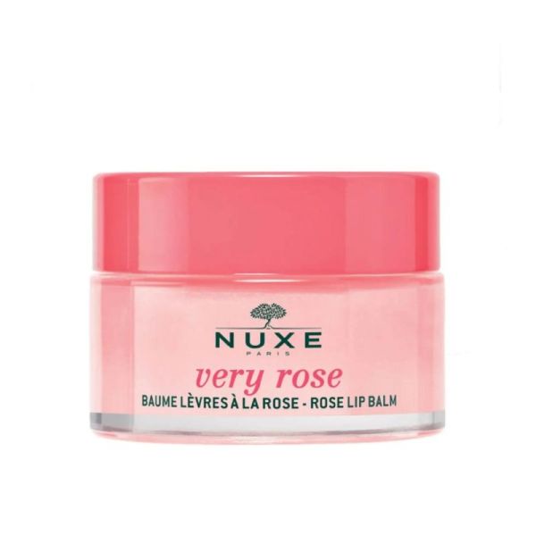 NUXE VERY ROSE Baume Lèvres à la Rose 15g - Lèvres Ultra Sèches ou Abîmées