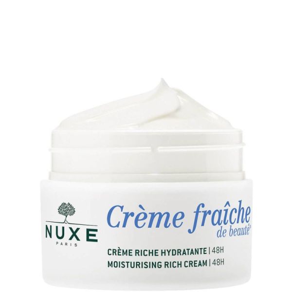 NUXE CREME FRAICHE de Beauté Crème Riche Hydratante 48H 50ml - Peaux Sèches