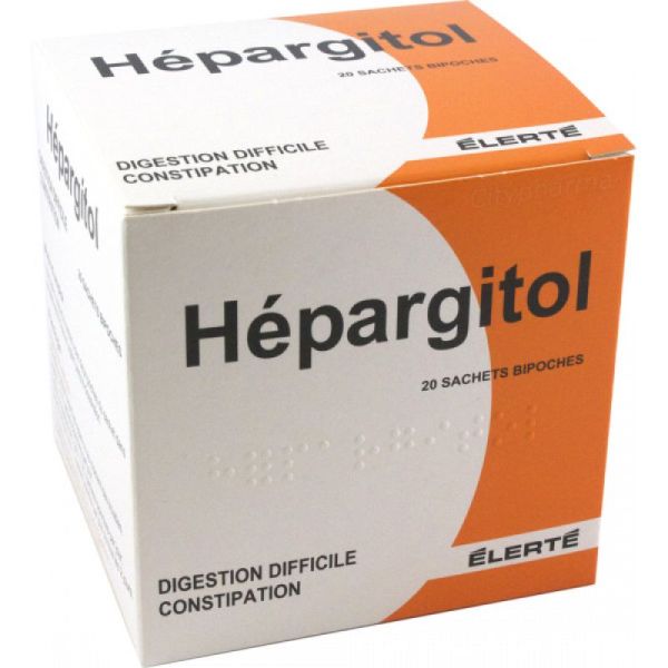 Hépargitol, poudre orale en sachet bipoche - Boite de 20