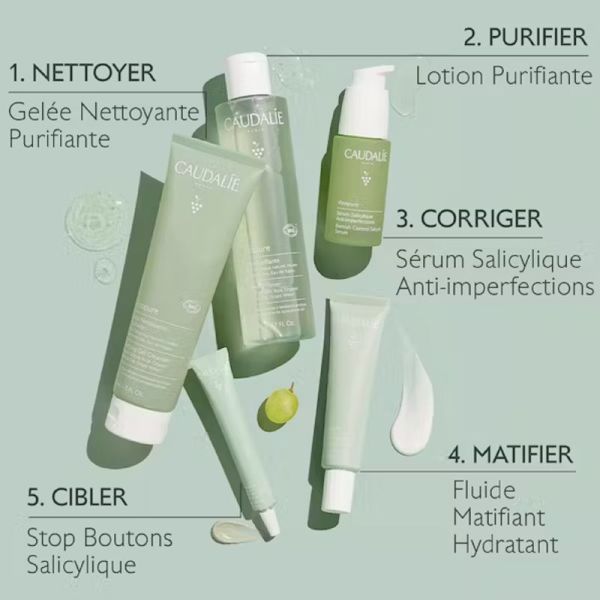 VINOPURE BIO Gelée Nettoyante Purifiante 385ml - Peaux Mixtes à Tendance Acnéique