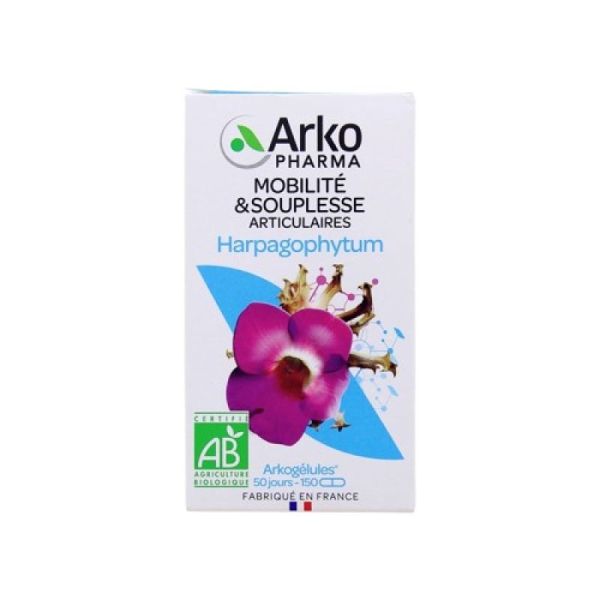 ARKOGELULES BIO Harpagophytum 18mg d' Harpagosides - Bte/150 - Mobilité et Souplesse Articulaire