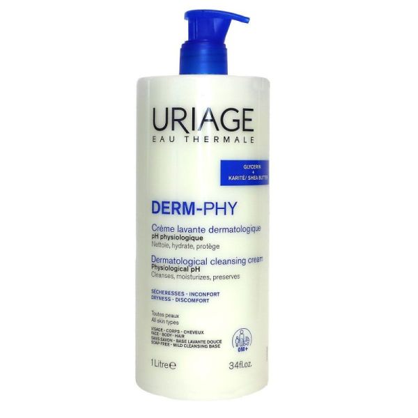 URIAGE - Derm-Phy creme lavante dermatologique toute peau 1 Litre