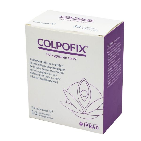 COLPOFIX Gel Vaginal en Spray 20ml + 10 Applicateurs - Altération au HPV