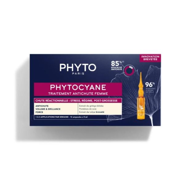 PHYTOCYANE FEMME Chute Réactionnelle Ampoules 12x 5ml 3701436910143