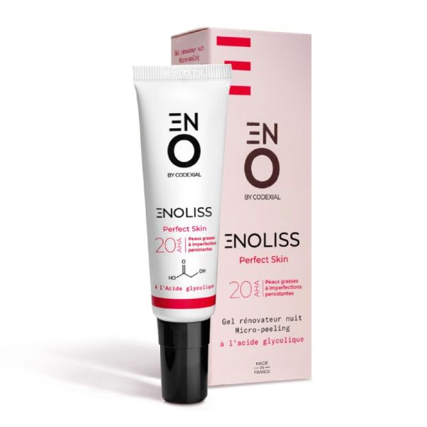 ENOLISS PERFECT SKIN 20 AHA 30ml - Gel Rénovatreur Nuit Micro Peeling