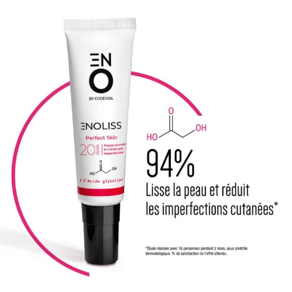 ENOLISS PERFECT SKIN 20 AHA 30ml - Gel Rénovatreur Nuit Micro Peeling