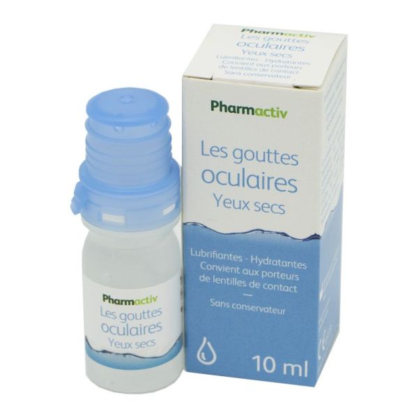 PHARMACTIV Les Gouttes Oculaires 10ml - Yeux Secs