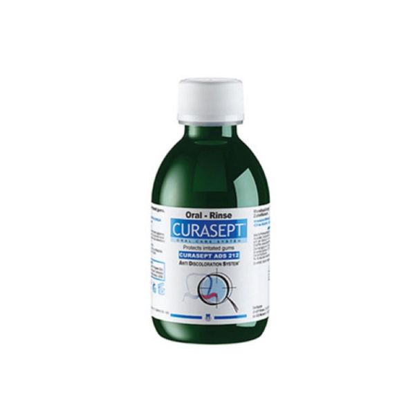 CURASEPT ADS 212 Bain de Bouche 200ml - Taches Dentaires - Chlorhexidine 0.12%