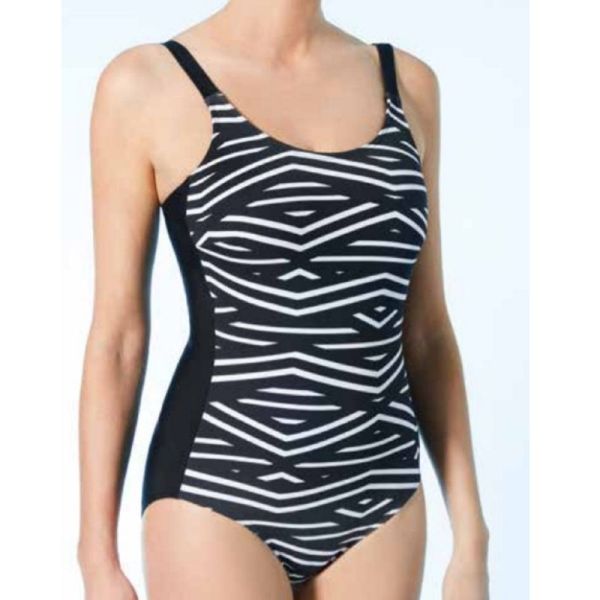 SILIMA KORSIKA - Maillot de Bain KORSIKA 1 Pièce - Avec 2 Coques Souples et Poches Creuses