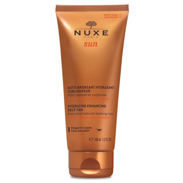 NUXE SUN Autobronzant Hydratant Sublimateur 100ml - Crème Visage et Corps, Toutes Peaux