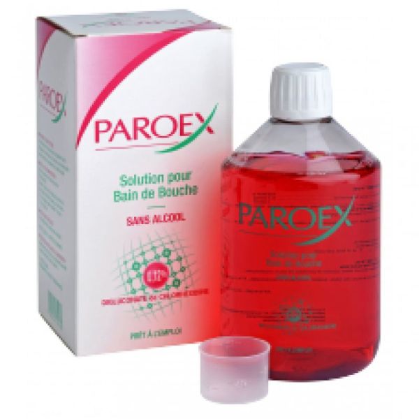 Paroex 0,12%, solution pour bain de bouche - Flacon 500 ml