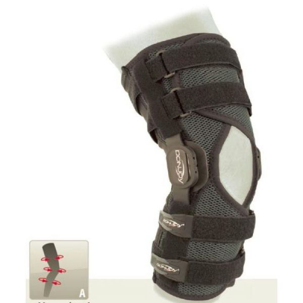 DONJOY PLAYMAKER WRAP II - Genouillère Ligamentaire Textile en Cas d' Instabilité des Ligaments