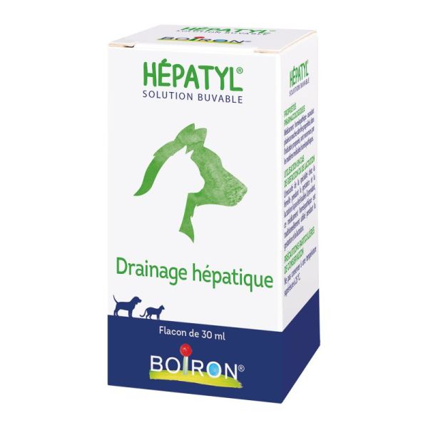 HEPATYL solution buvable Chiens Chats - Fl/30 ml - Laboratoire BOIRON
