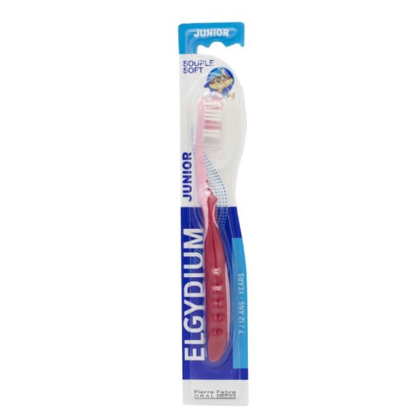 ELGYDIUM JUNIOR Brosse à Dents Souple - Enfants de 7 à 12 Ans - 1 Unité