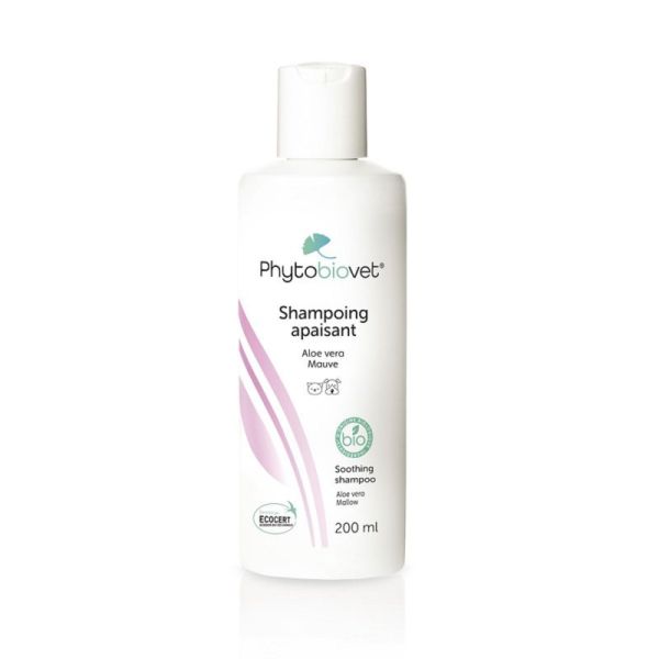 PHYTOBIOVET Shampooing Apaisant BIO 200ml - Chat, Chien