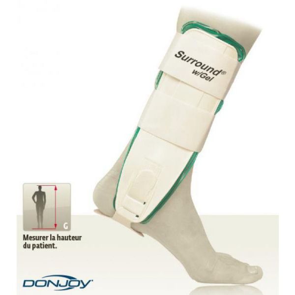 DONJOY GEL (Cryothérapie) Attelle de Cheville - Orthèse Stabilisatrice Bilatérale pour Entorse de St