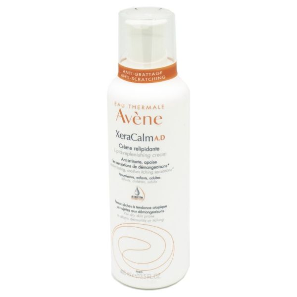 AVENE Xeracalm AD Crème Relipidante 400ml - Peaux très Sensibles (Eczéma Atopique, Démangeaisons)