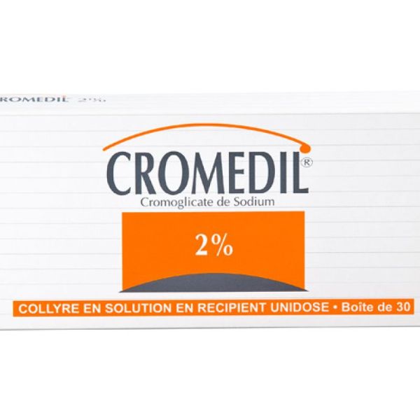 Cromedil 2 %, collyre en solution- 30 unidoses de 0,3ml