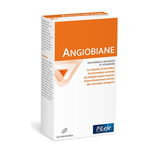 ANGIOBIANE 60 Comprimés - Complément Alimentaire Circulation - Polyphénols, Vitamines