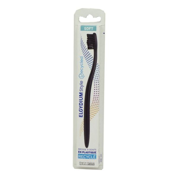 ELGYDIUM STYLE Recycled 1 Brosse à Dents SOFT - Plastique 100% Recyclé