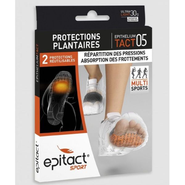 EPITACT Sport Protections Plantaires - Elimine les Echauffements, Prévient les Ampoules - Bte/2