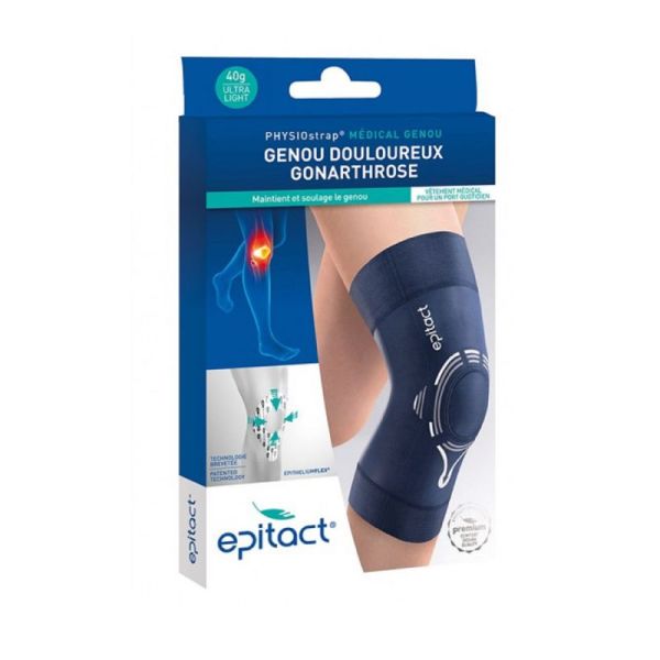 Epitact Physiostrap Genou Douloureux Gonarthrose - Genouillère Proprioceptive - 1 Unité