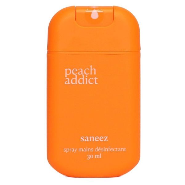 Saneez Peach Addict spray mains désinfectant 30ml