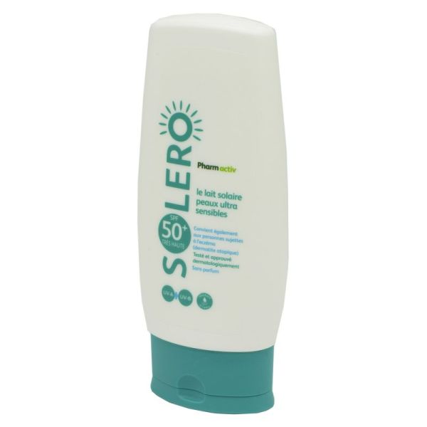 PHARMACTIV SOLERO Le Lait Solaire Peaux Ultra Sensibles SPF50+ 200ml - Visage et Corps