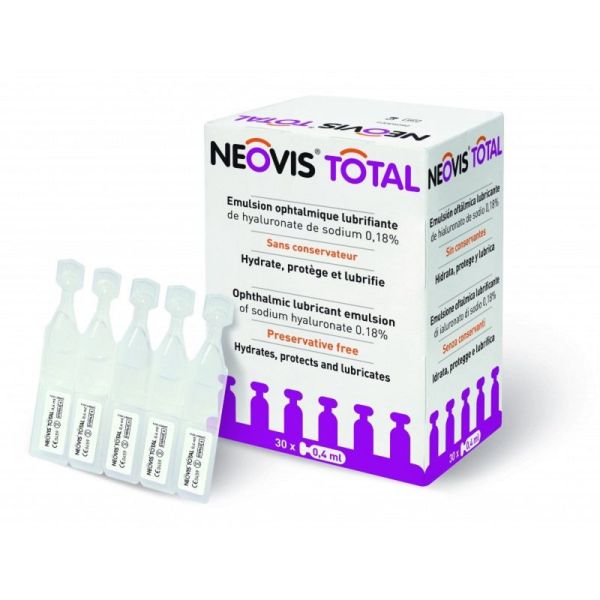 NEOVIS TOTAL 30 Unidoses de 0.4ml - Sécheresse Oculaire Modérée à Sévère