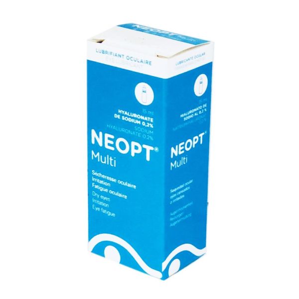 NEOPT MULTI 15ml - Solution Ophtalmique Lubrifiante - Sécheresse, Irritations et Fatigue Oculaire