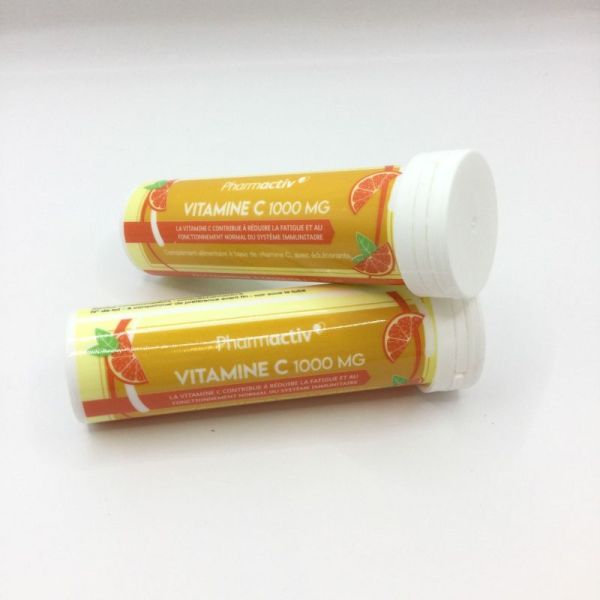 PHARMACTIV - Vitamine C - 1000 MG - Arôme Orange - 24 comprimés - 3515450097403