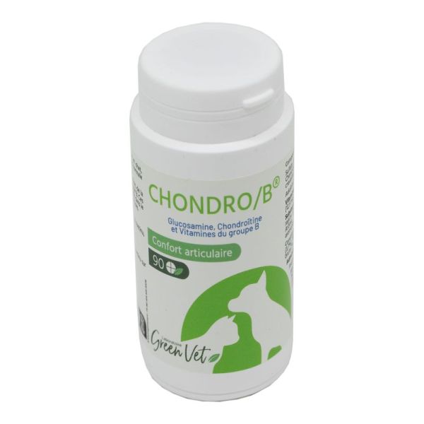 CHONDRO B Spécial Articulations 90 Comprimés Chat et Chien - Glucosamine, Sulfate, Chondroitine