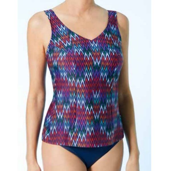 SILIMA AMALFI - Maillot de Bain AMALFI Tankini, Avec 2 Coques Souples et Poches Creuses