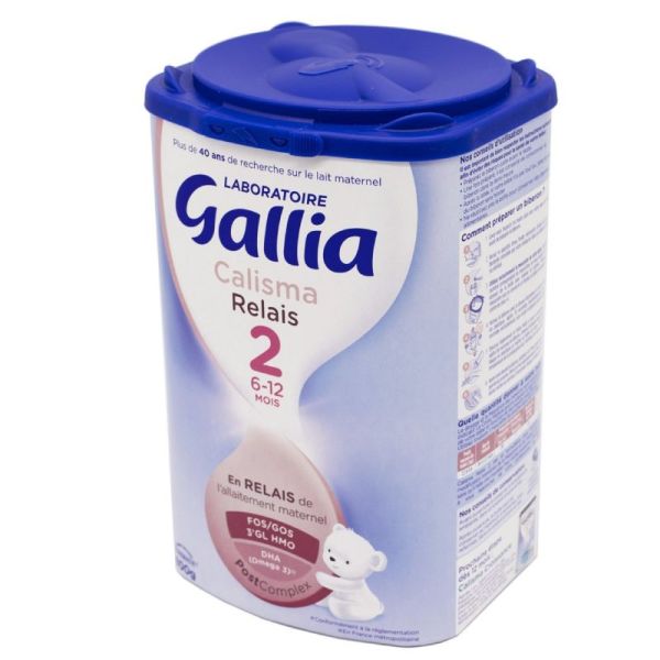 GALLIA CALISMA Relais 2 Bte/800g - Lait en Poudre 2ème Age - Nourrison de 6 à 1 An