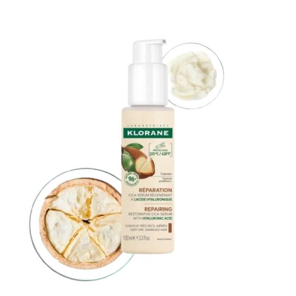 KLORANE - REPARATION - PROTECTEUR HAUTE TEMPERATURE - CICA SERUM REGENERANT - 100 ML