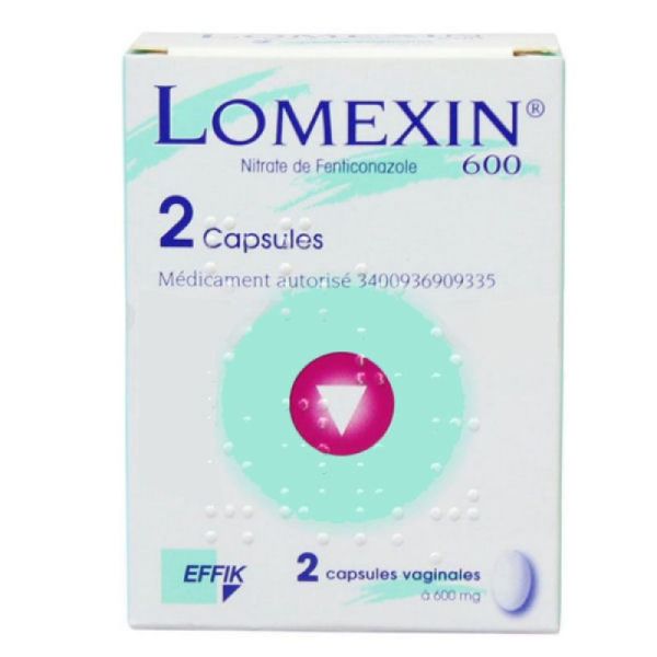 Lomexin 600 mg, capsule molle vaginale - Boite 2 unités