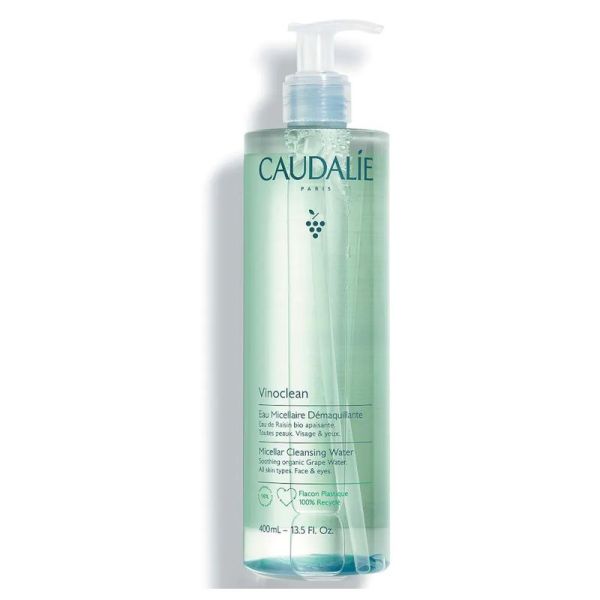 CAUDALIE VINOCLEAN Eau Micellaire Démaquillante 400ml - Toutes Peaux