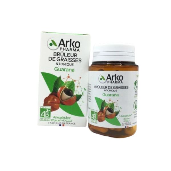 ARKOGELULES BIO Guarana 33mg de Caféine - Bte/40 - Brûleur de Graisses et Tonique