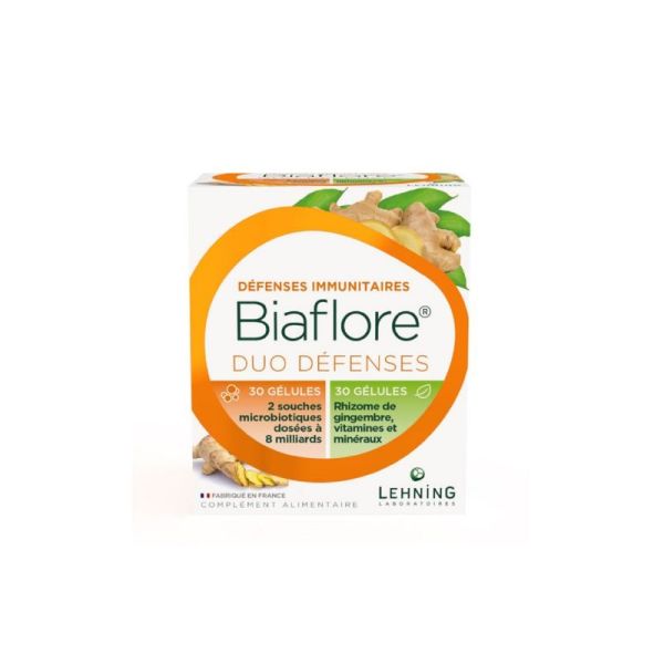 BIAFLORE DUO DEFENSES 30 + 30 Gélules - Défenses Immunitaires