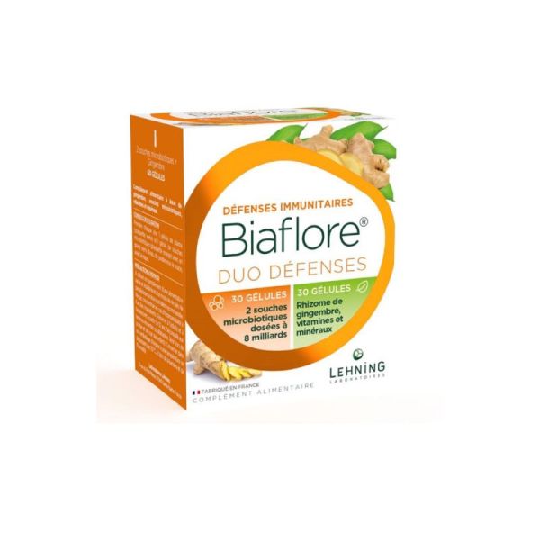 BIAFLORE DUO DEFENSES 30 + 30 Gélules - Défenses Immunitaires