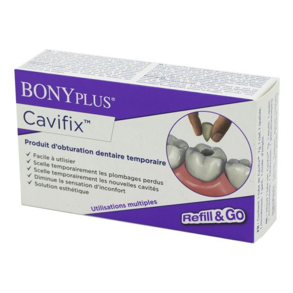 BONYPLUS CAVIFIX Kit Dentaire - Produit d' Obturation Dentaire Temporaire