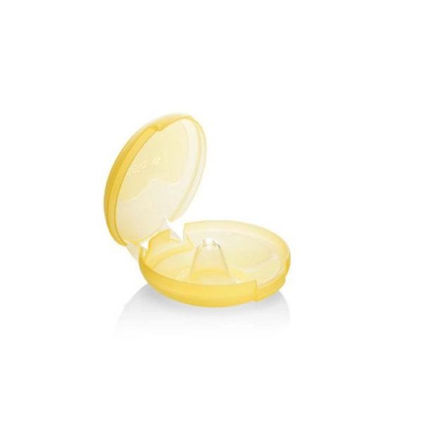 MEDELA Bout de Sein CONTACT Silicone - Taille L (24mm) - Lot/2 + 1 Boite de Rangement