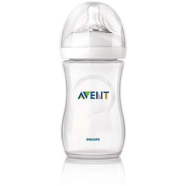 AVENT Biberon Natural 260ml - 0 à 12 mois - Idéal pour l' Allaitement Mixte - Bte/1 - PHILIPS