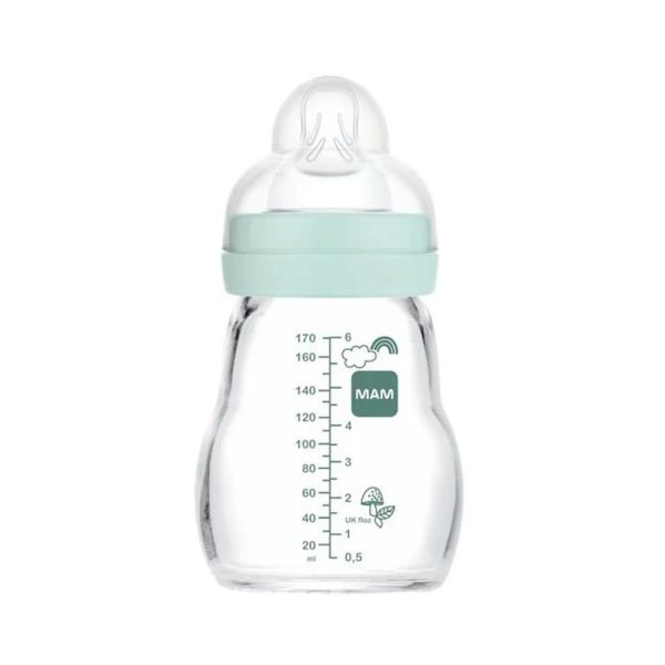 Mam Biberon En Verre Debit 2 Lent Des La Naissance 0 Mois Et Plus 260 ml